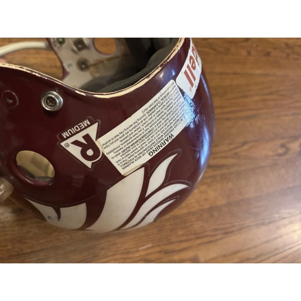 Vintage Riddell Little Pro Football Red Helmet Large 41165 No Strap or Ear Pads